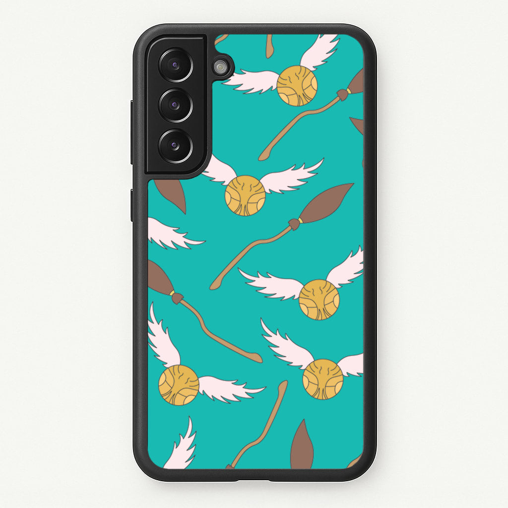 Quidditch Pattern - Harry Potter - Harry Potter Phone Case for Galaxy S22 Plus