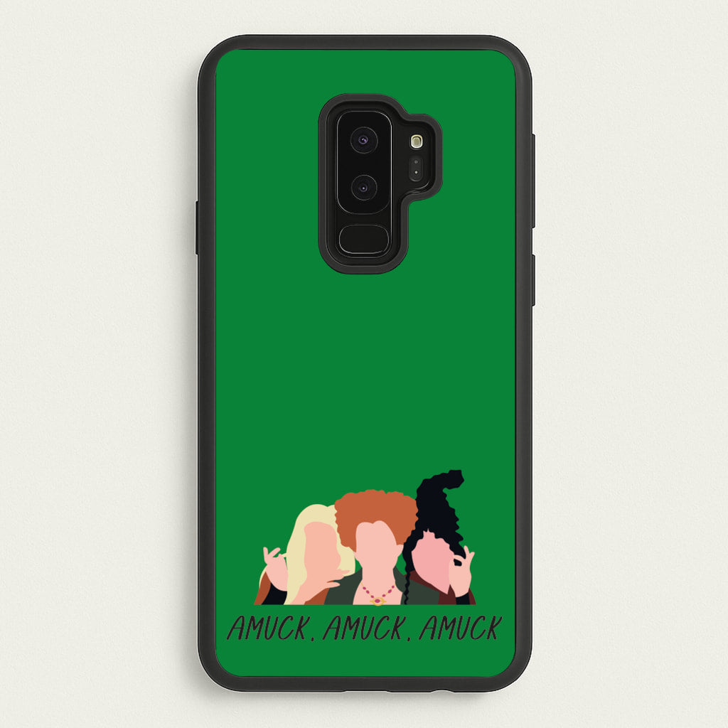 Amuck, Amuck, Amuck - Hocus Halloween - Houcs Pocus Phone Case for Galaxy S9 Plus