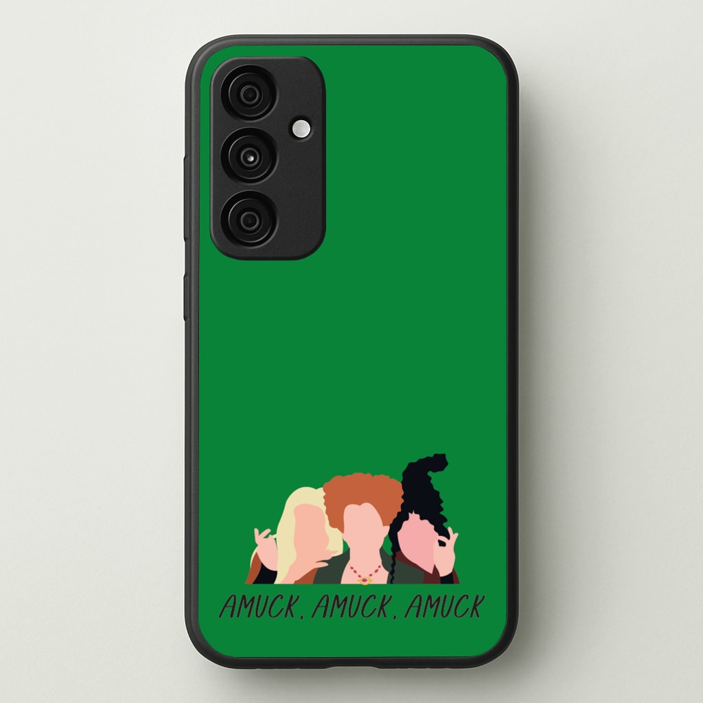 Amuck, Amuck, Amuck - Hocus Halloween - Houcs Pocus Phone Case for Galaxy A35
