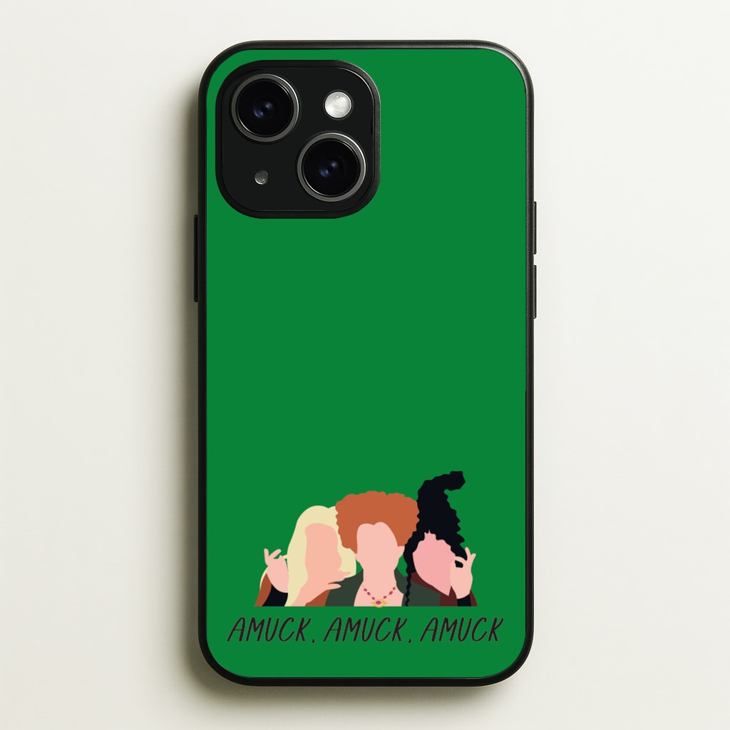 Amuck, Amuck, Amuck - Hocus Halloween - Houcs Pocus Phone Case for iPhone 15