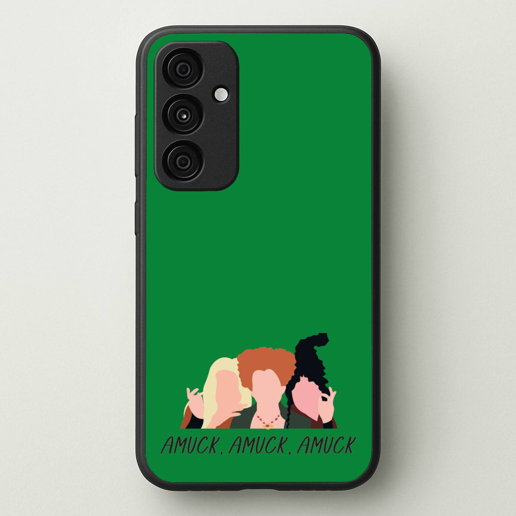 Amuck, Amuck, Amuck - Hocus Halloween - Houcs Pocus Phone Case for Galaxy A55