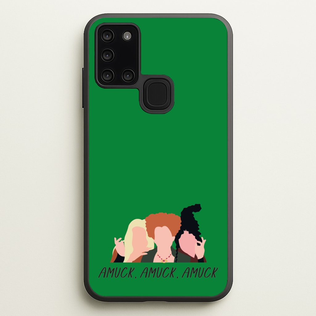 Amuck, Amuck, Amuck - Hocus Halloween - Houcs Pocus Phone Case for Galaxy A21s