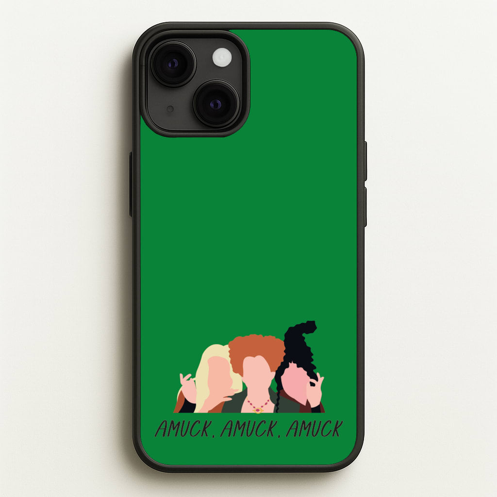 Amuck, Amuck, Amuck - Hocus Halloween - Houcs Pocus Phone Case for iPhone 13