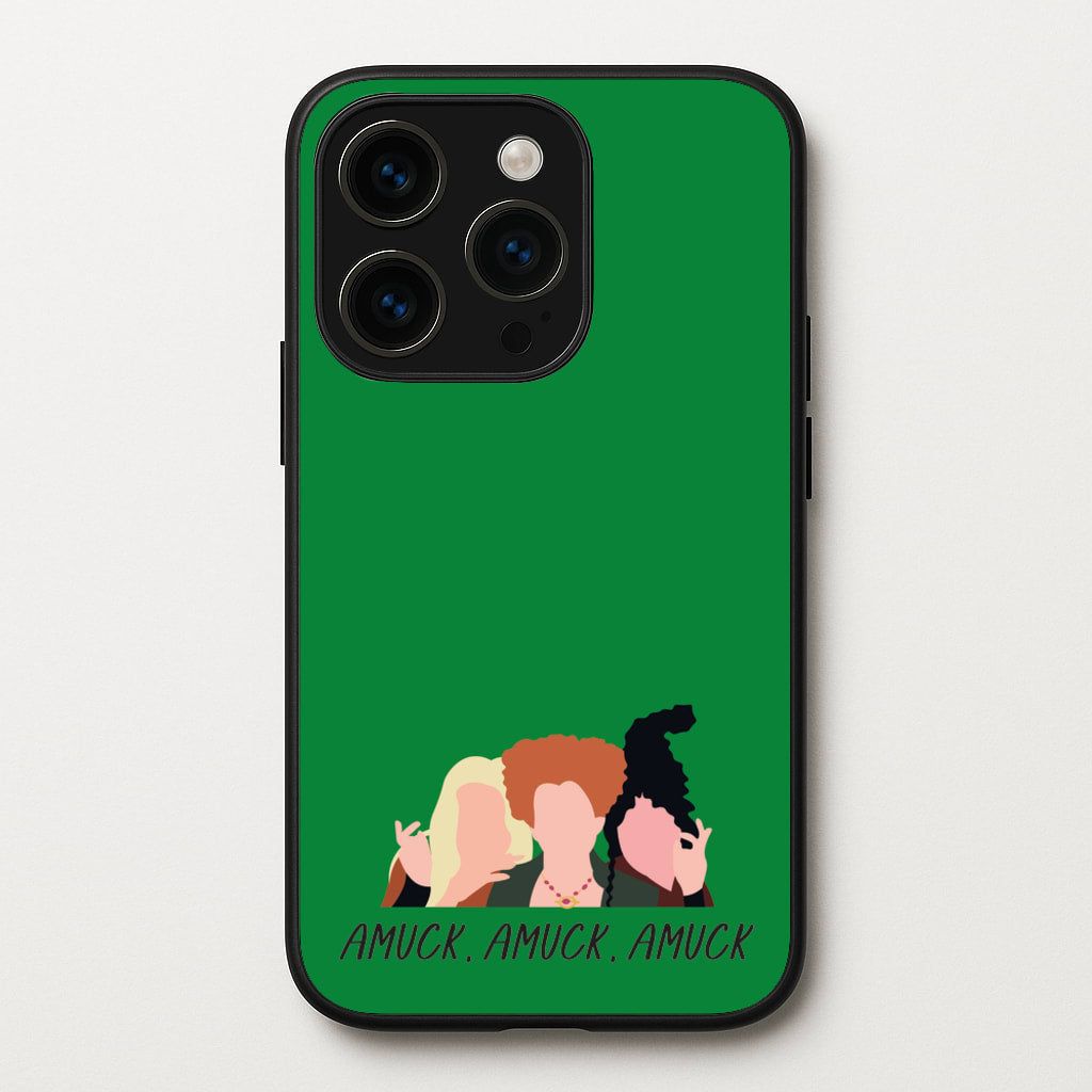 Amuck, Amuck, Amuck - Hocus Halloween - Houcs Pocus Phone Case for iPhone 15 Pro Max