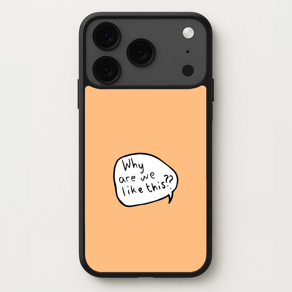 Why Are We Like This - Heart TV Phone Case for iPhone 17 Pro Max