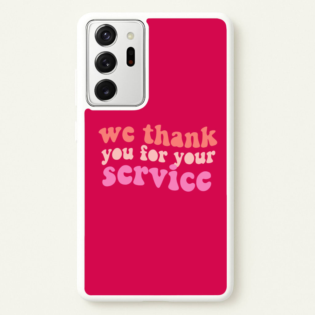 We Thank You For Your Service - Heart TV - Heartstopper Phone Case for Galaxy Note 20 Ultra