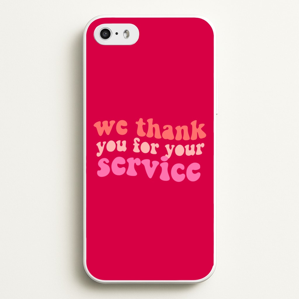We Thank You For Your Service - Heart TV - Heartstopper Phone Case for iPhone 5 / 5s / SE 2016