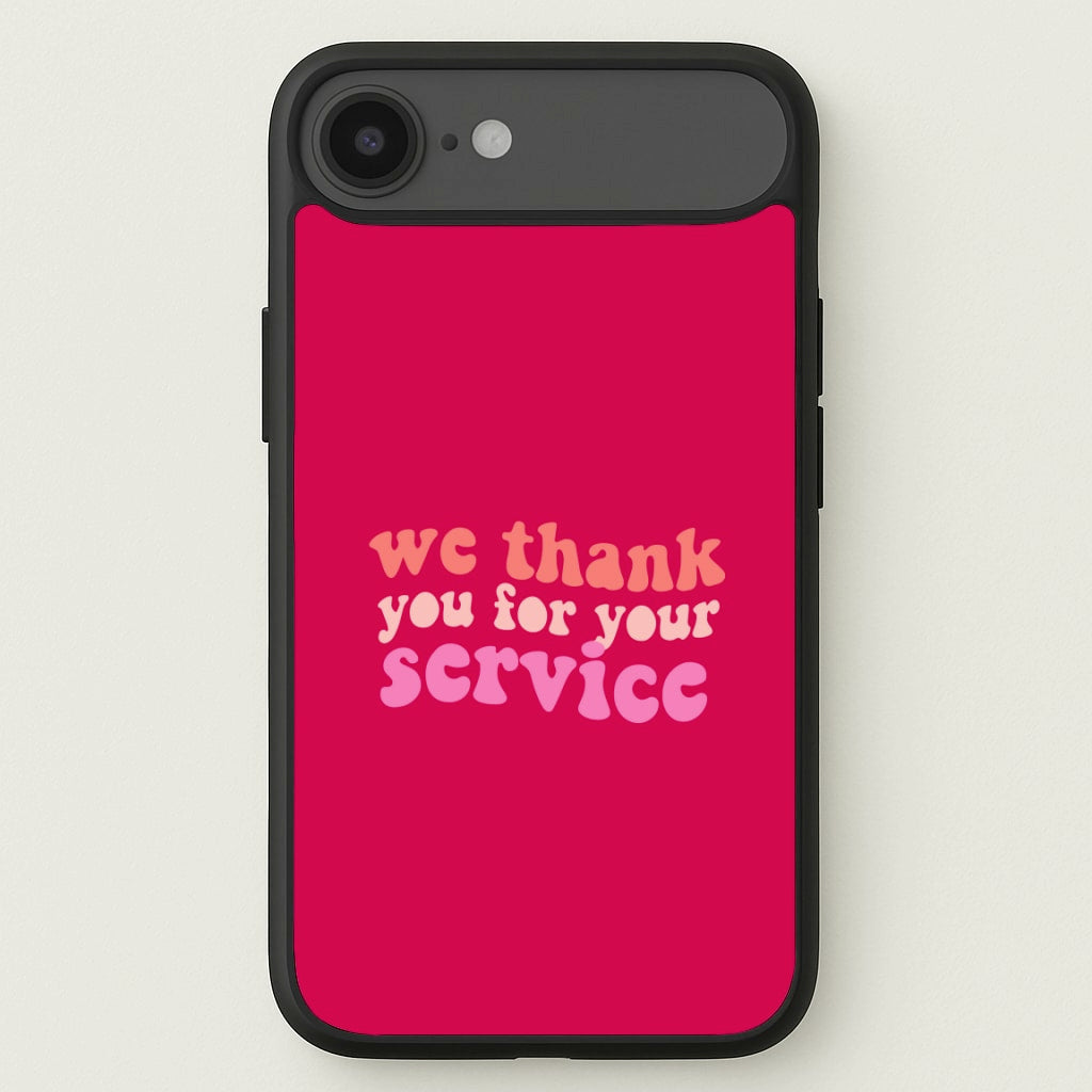We Thank You For Your Service - Heart TV Phone Case for iPhone 17 Air