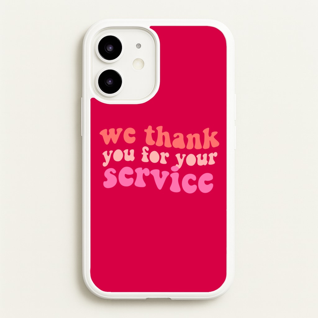 We Thank You For Your Service - Heart TV - Heartstopper Phone Case for iPhone 12 / 12 Pro