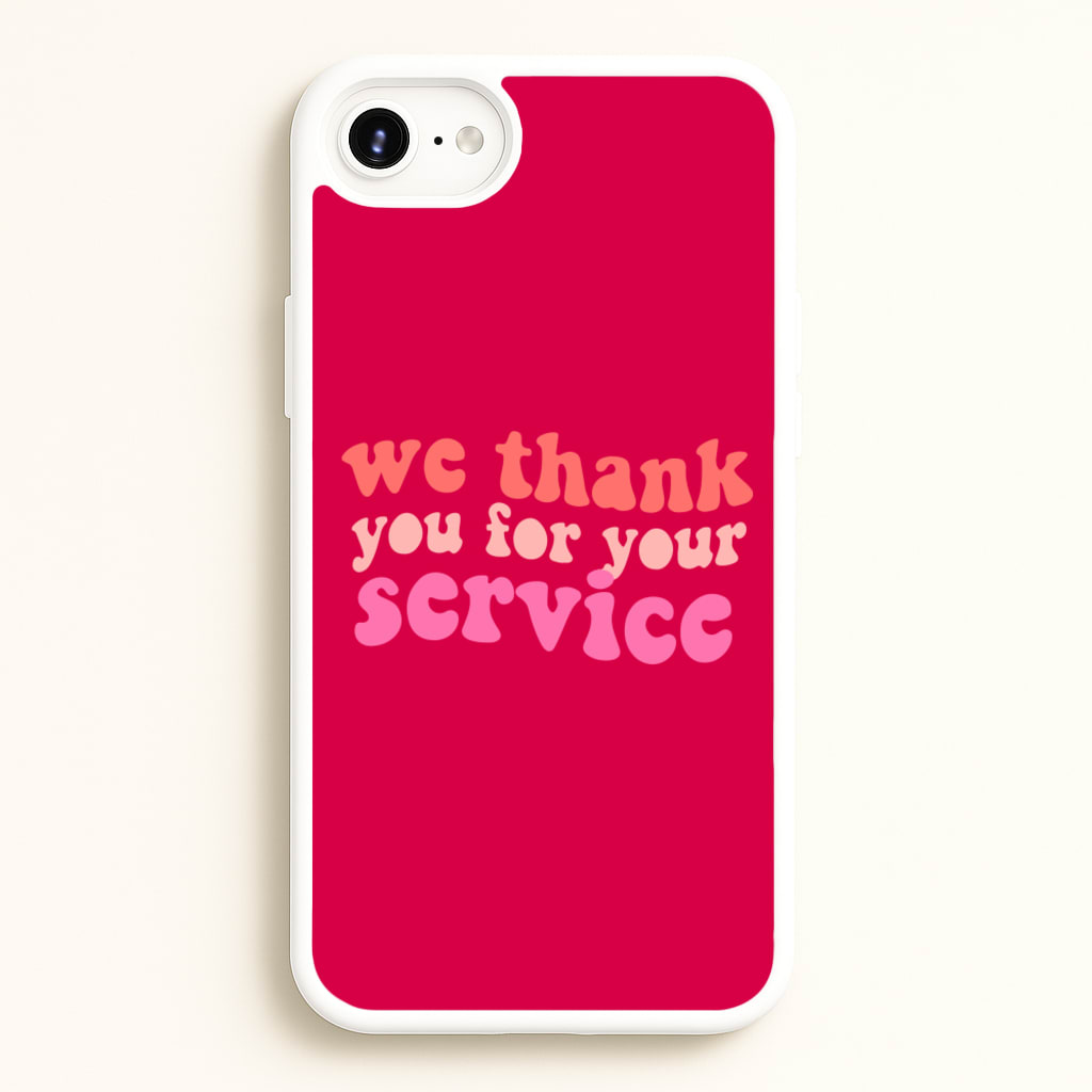 We Thank You For Your Service - Heart TV - Heartstopper Phone Case for iPhone 6 Plus / 7 Plus / 8 Plus