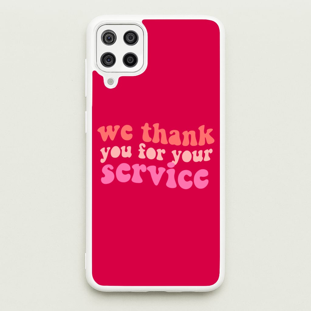 We Thank You For Your Service - Heart TV - Heartstopper Phone Case for Galaxy A12