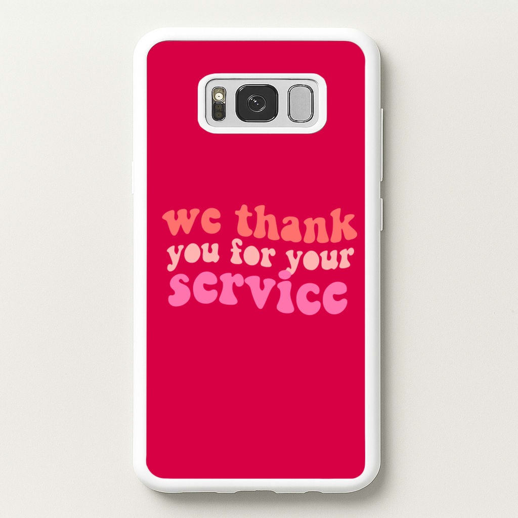 We Thank You For Your Service - Heart TV - Heartstopper Phone Case for Galaxy S8 Plus