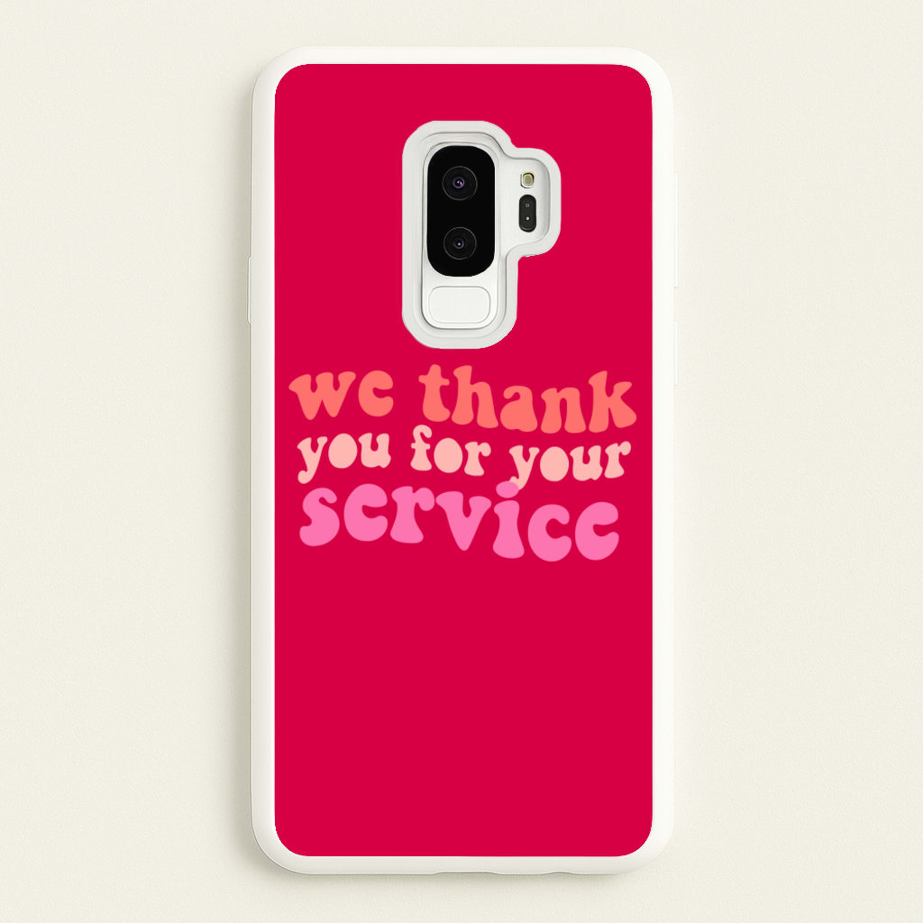 We Thank You For Your Service - Heart TV - Heartstopper Phone Case for Galaxy S9 Plus