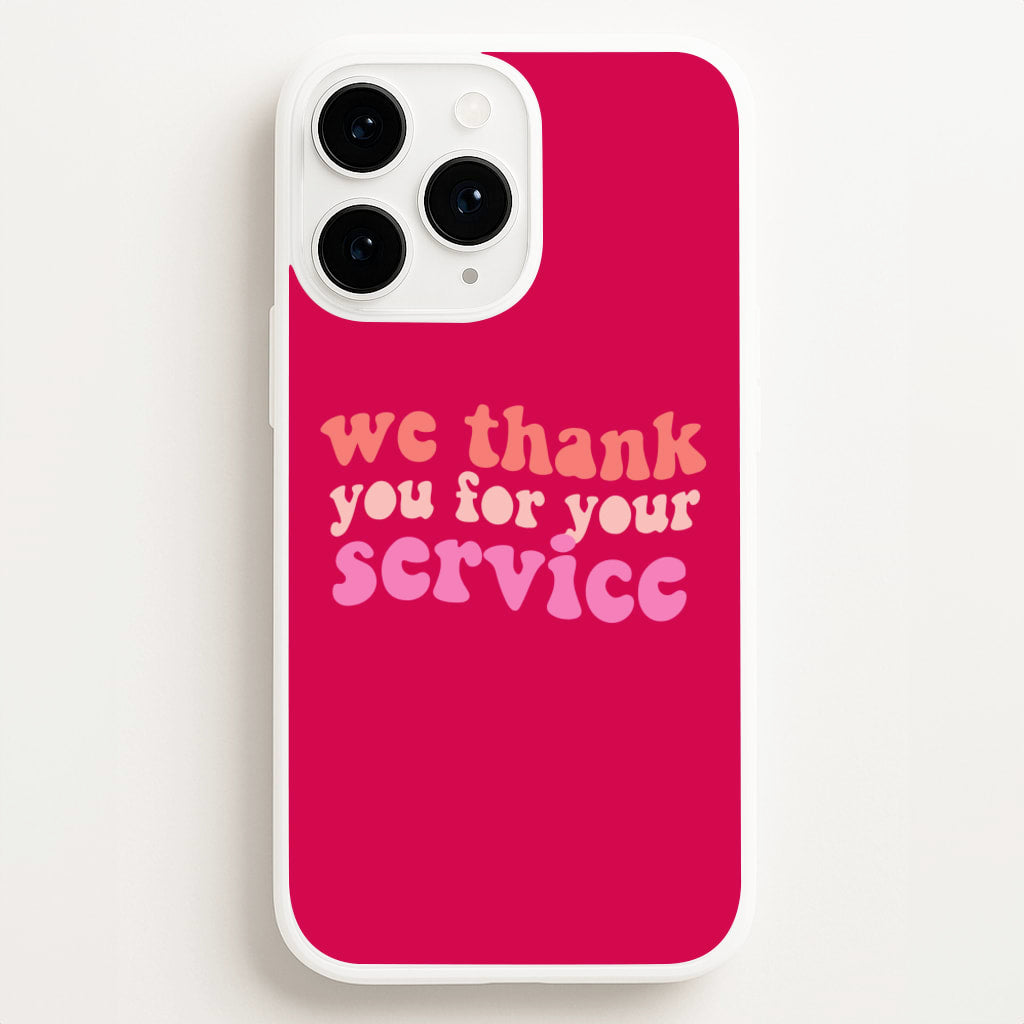 We Thank You For Your Service - Heart TV - Heartstopper Phone Case for iPhone 11 Pro
