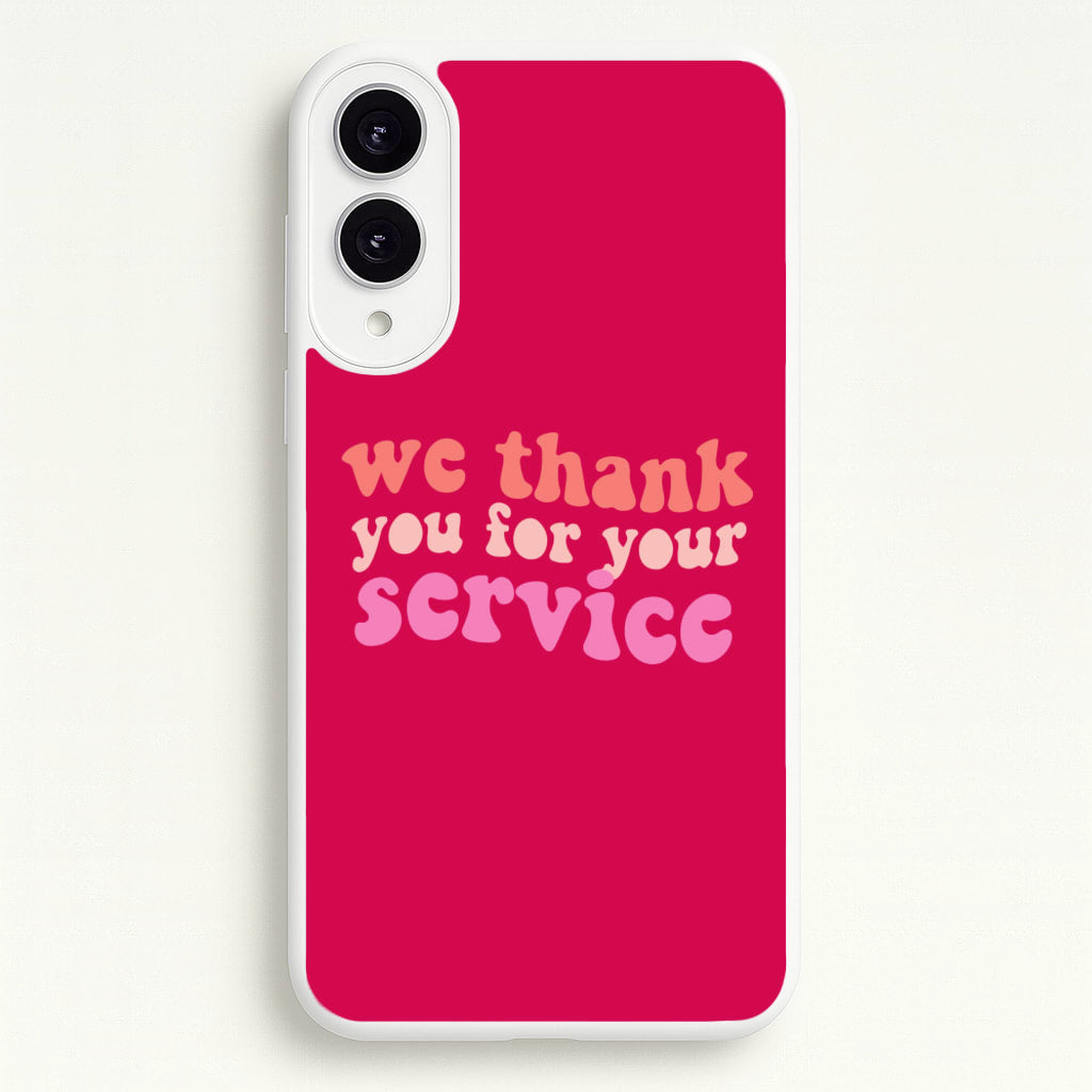 We Thank You For Your Service - Heart TV - Heartstopper Phone Case for Galaxy S25 Edge