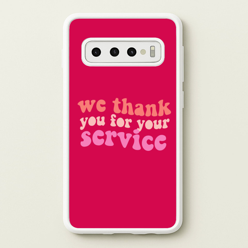 We Thank You For Your Service - Heart TV - Heartstopper Phone Case for Galaxy S10 Plus