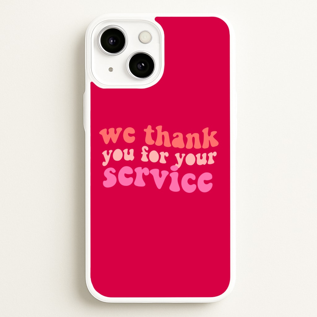 We Thank You For Your Service - Heart TV - Heartstopper Phone Case for iPhone 13 Mini
