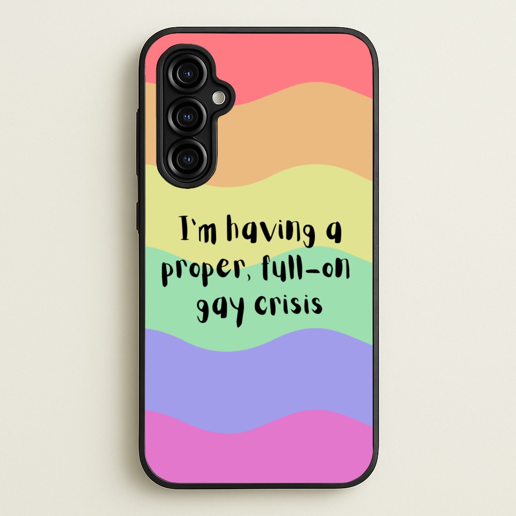 Gay Crisis - Heart TV - Heartstopper Phone Case for Galaxy A54