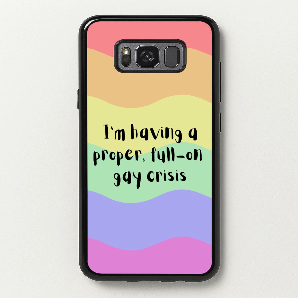 Gay Crisis - Heart TV - Heartstopper Phone Case for Galaxy S8
