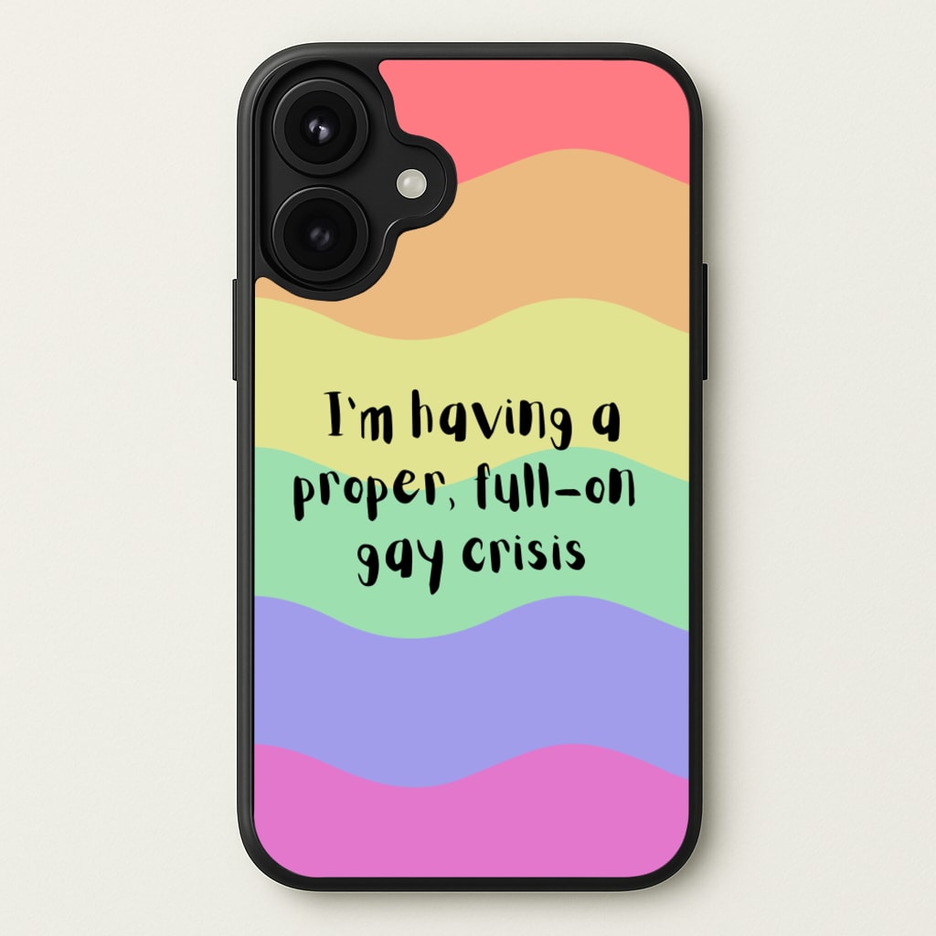 Gay Crisis - Heart TV Phone Case for iPhone 17