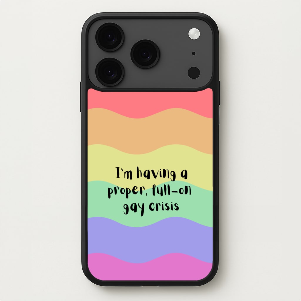 Gay Crisis - Heart TV Phone Case for iPhone 17 Pro