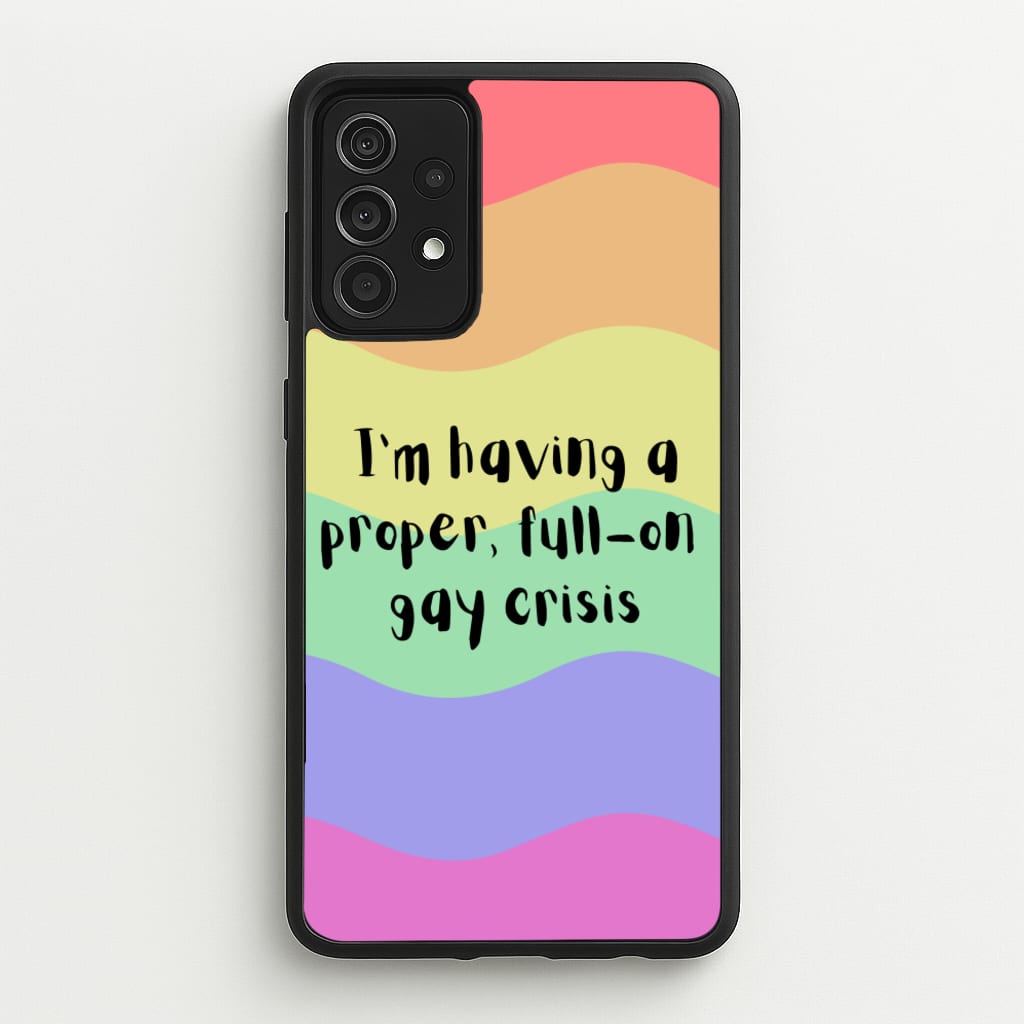 Gay Crisis - Heart TV - Heartstopper Phone Case for Galaxy A52 / A52s