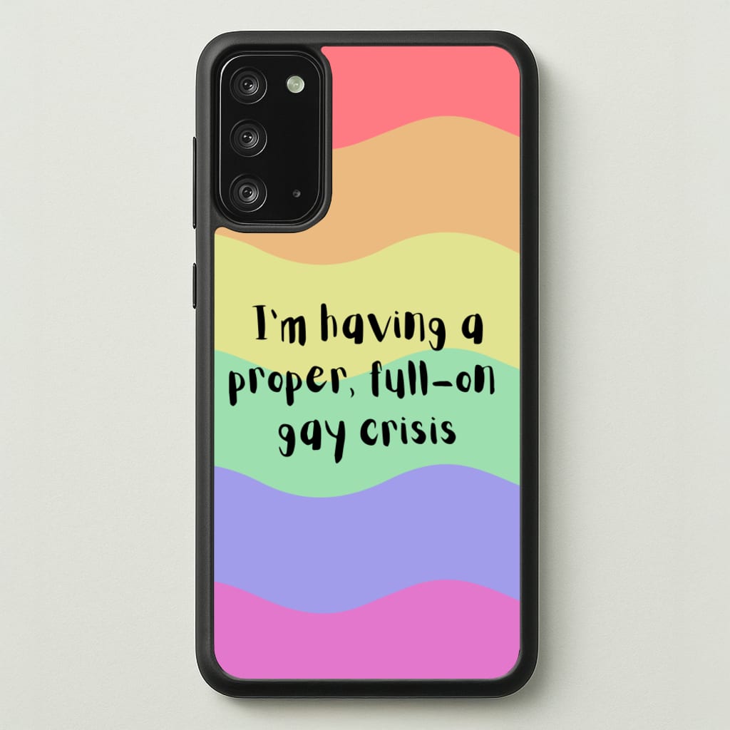 Gay Crisis - Heart TV - Heartstopper Phone Case for Galaxy Note 20