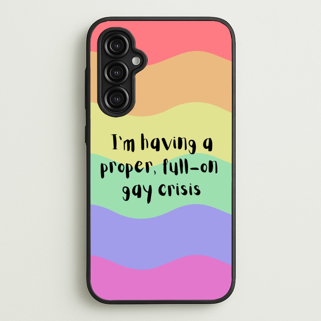 Gay Crisis - Heart TV - Heartstopper Phone Case for Galaxy A14
