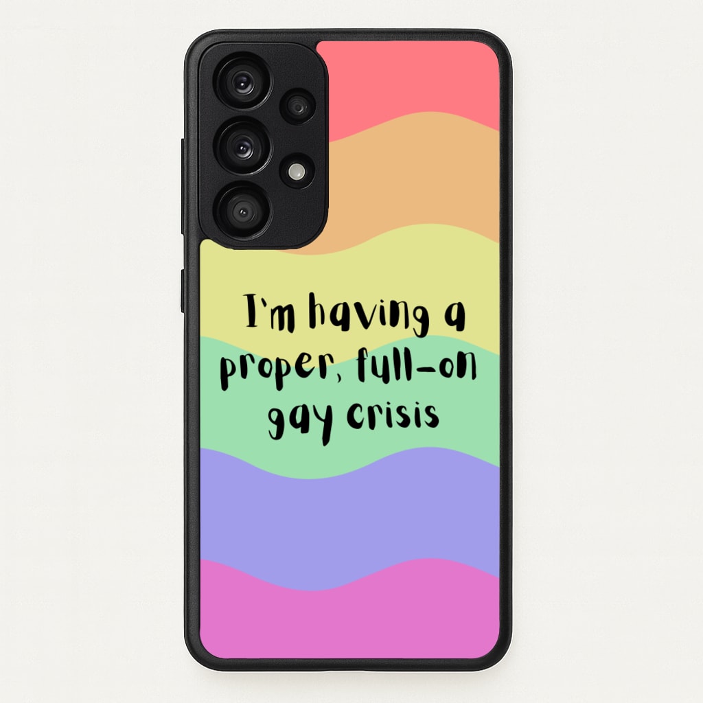 Gay Crisis - Heart TV - Heartstopper Phone Case for Galaxy A53