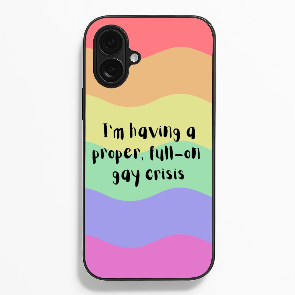 Gay Crisis - Heart TV - Heartstopper Phone Case for iPhone 16 Plus