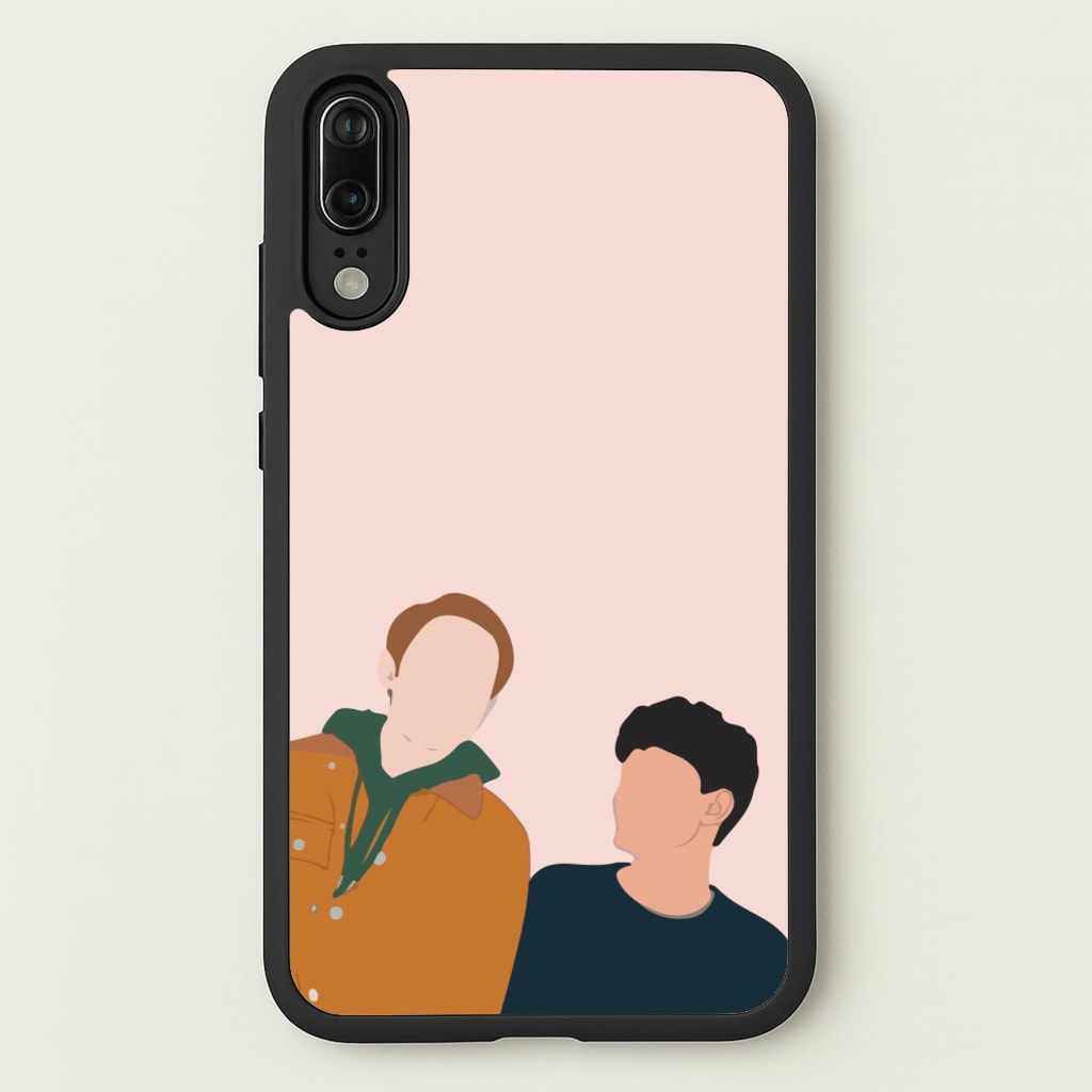Nick And Charlie - Heart TV - Heartstopper Phone Case for Huawei P20