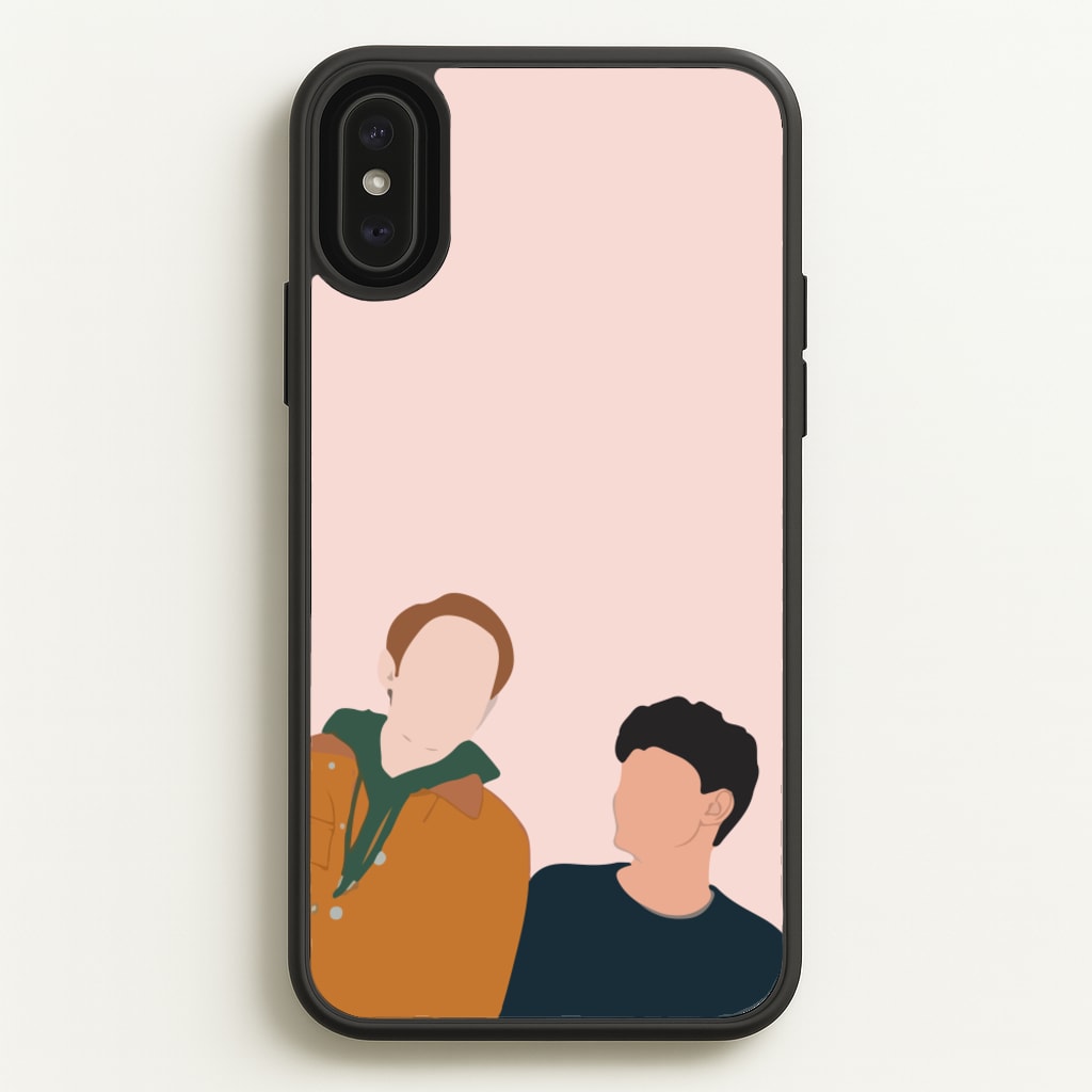 Nick And Charlie - Heart TV - Heartstopper Phone Case for iPhone XS Max