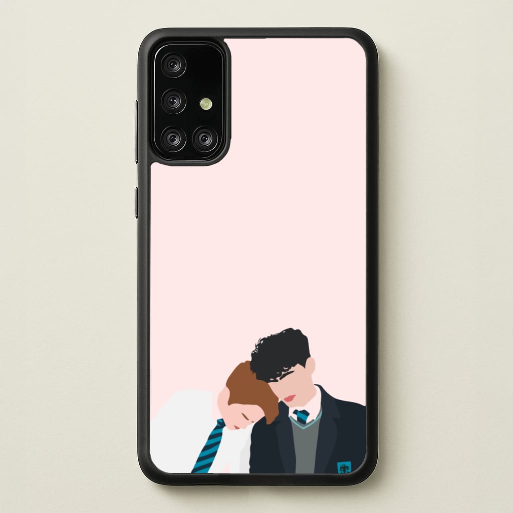 Nick And Charlie School Clothes - Heart TV - Heartstopper Phone Case for Galaxy A71