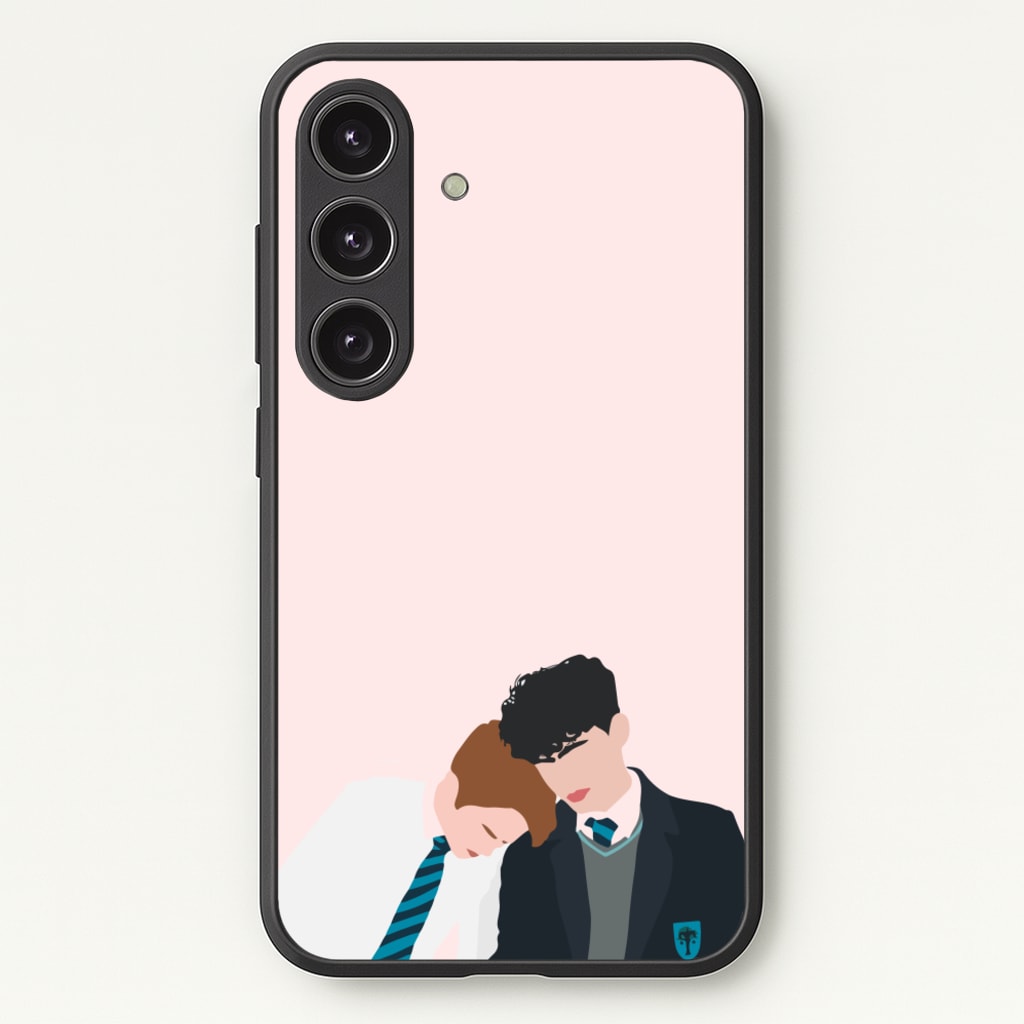 Nick And Charlie School Clothes - Heart TV - Heartstopper Phone Case for Galaxy S24 Plus