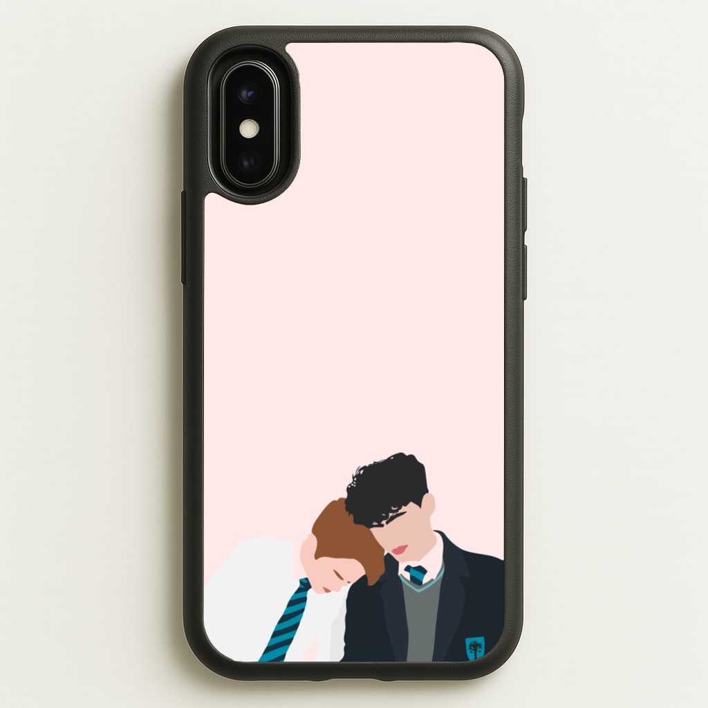 Nick And Charlie School Clothes - Heart TV - Heartstopper Phone Case for iPhone X / XS