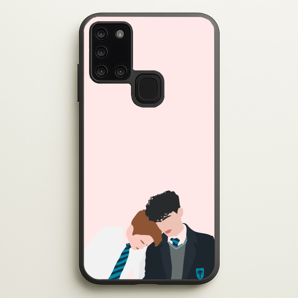Nick And Charlie School Clothes - Heart TV - Heartstopper Phone Case for Galaxy A21s