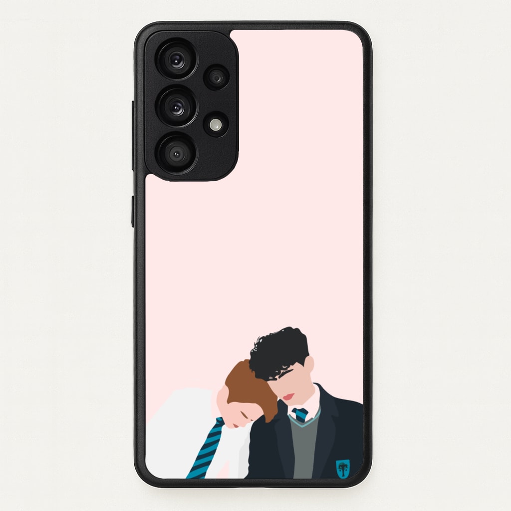 Nick And Charlie School Clothes - Heart TV - Heartstopper Phone Case for Galaxy A53