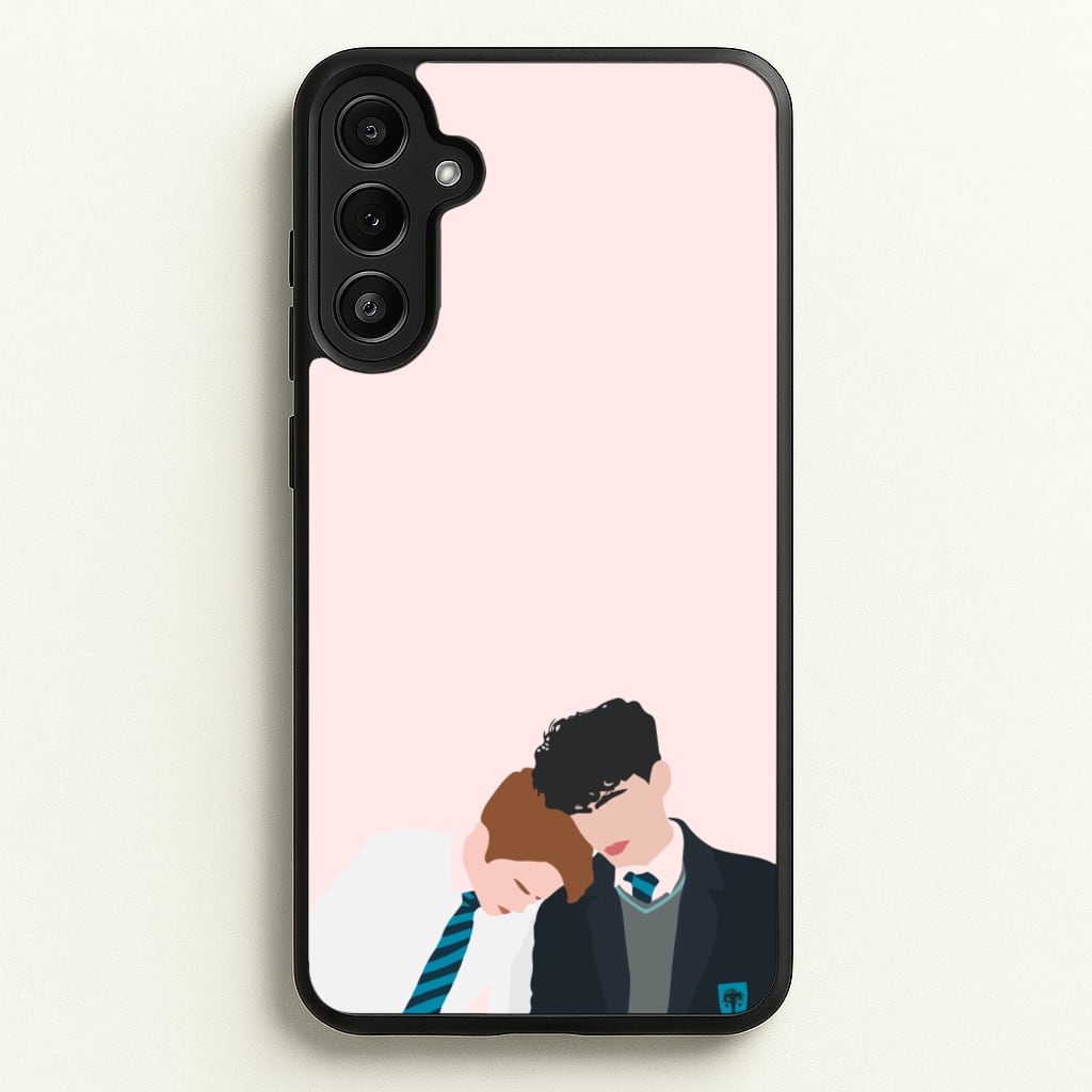Nick And Charlie School Clothes - Heart TV - Heartstopper Phone Case for Galaxy A34
