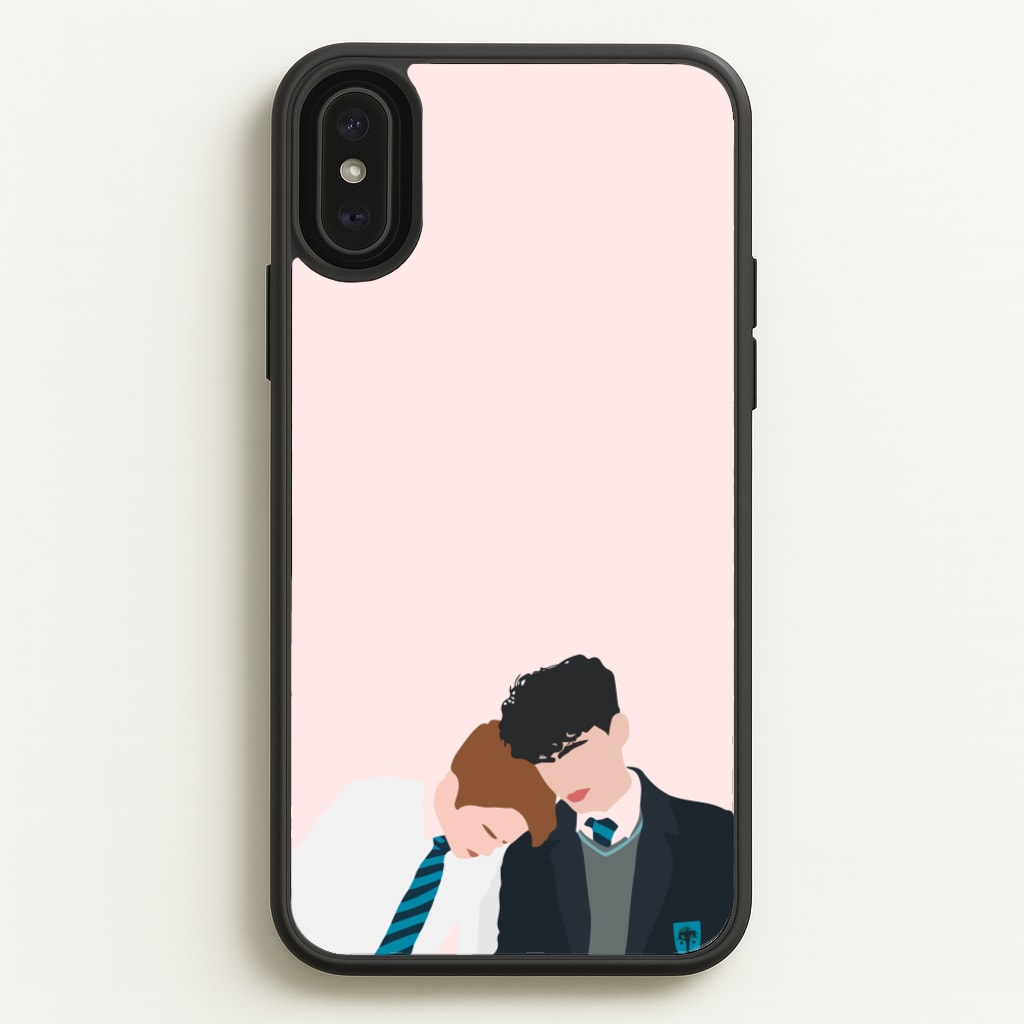 Nick And Charlie School Clothes - Heart TV - Heartstopper Phone Case for iPhone XS Max