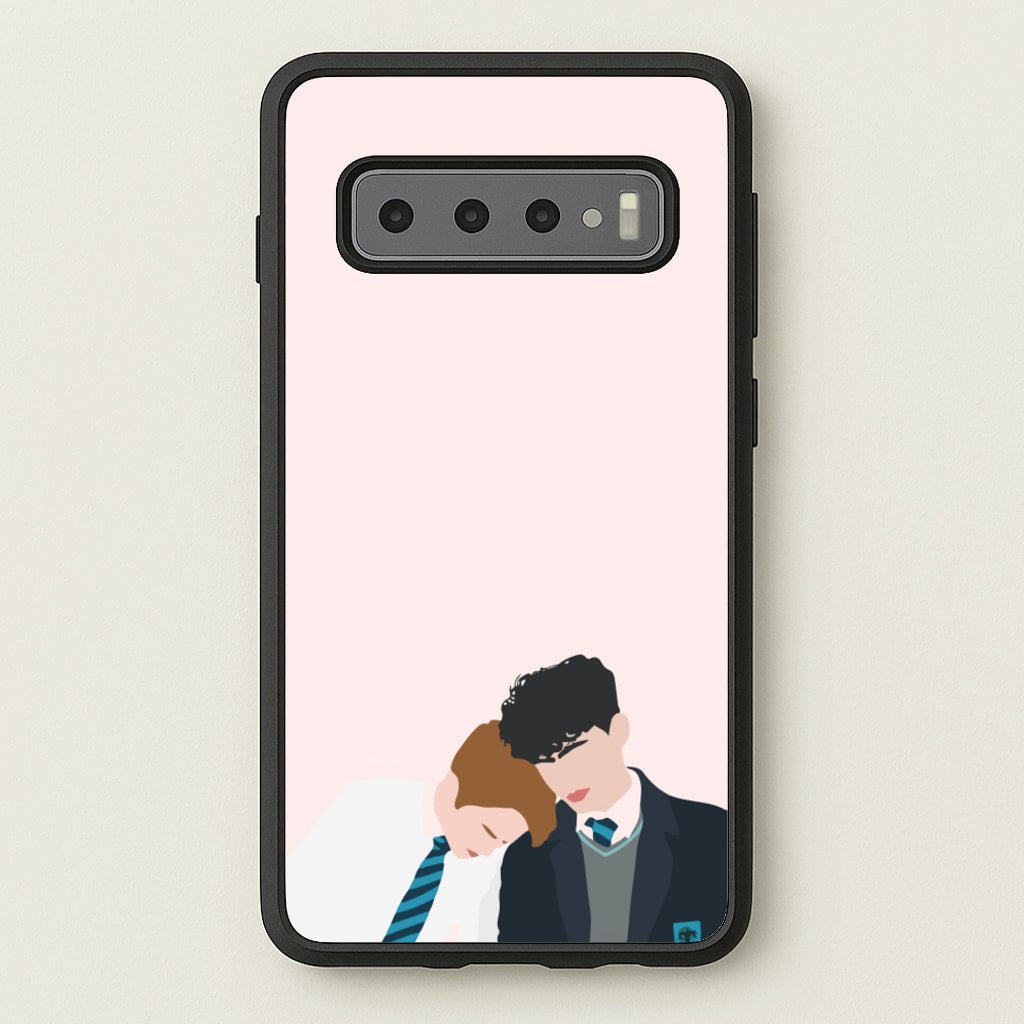 Nick And Charlie School Clothes - Heart TV - Heartstopper Phone Case for Galaxy S10