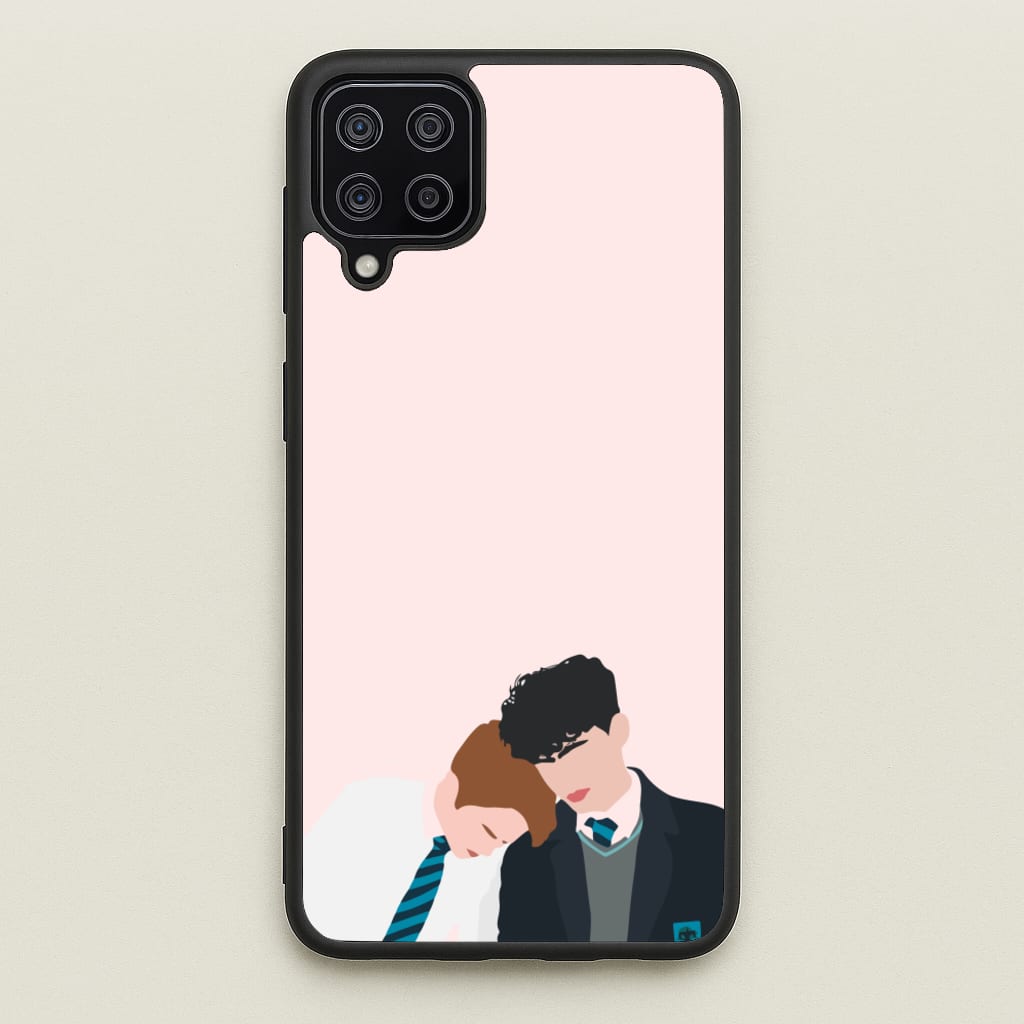Nick And Charlie School Clothes - Heart TV - Heartstopper Phone Case for Galaxy A12