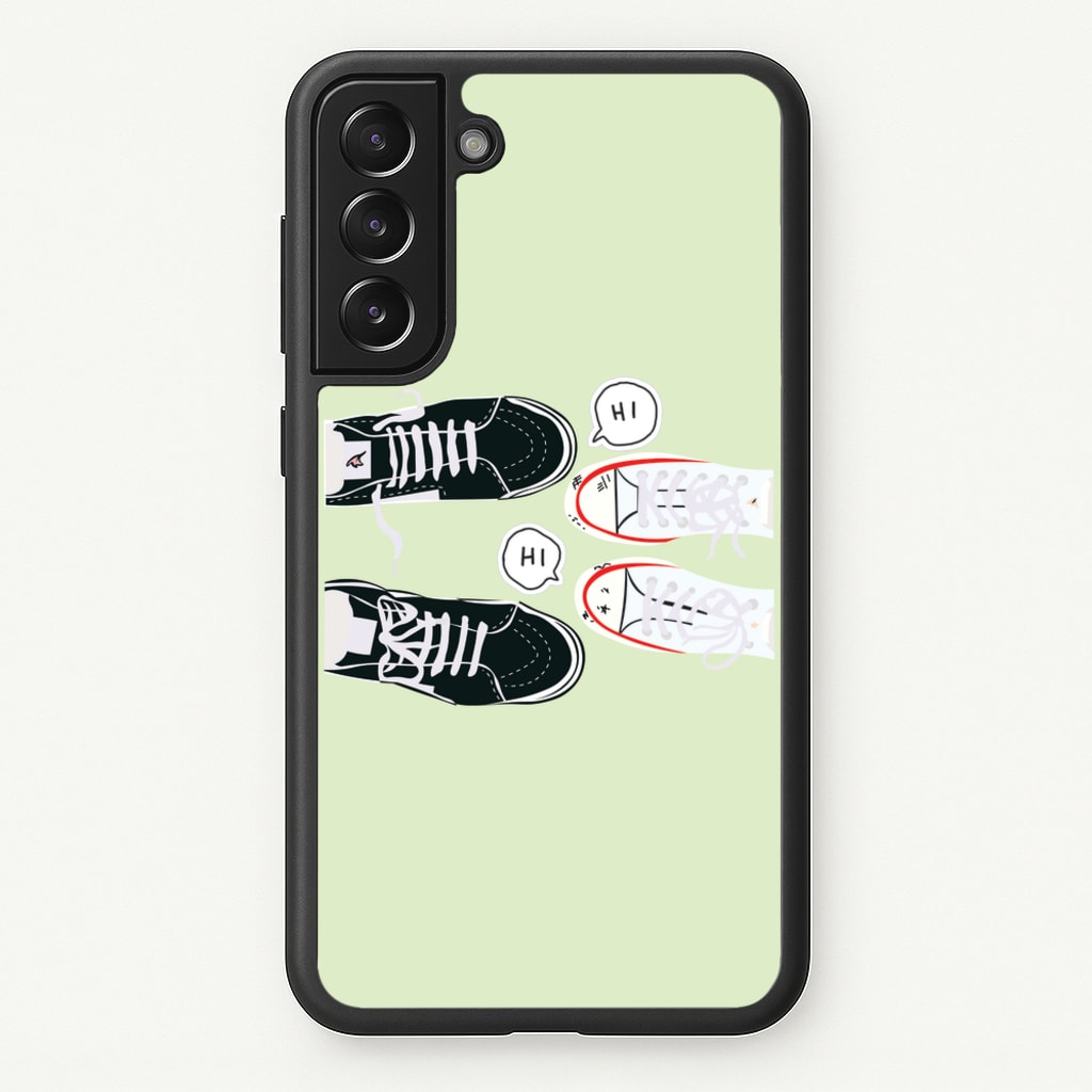 Hi - Heart TV - Heartstopper Phone Case for Galaxy S21FE