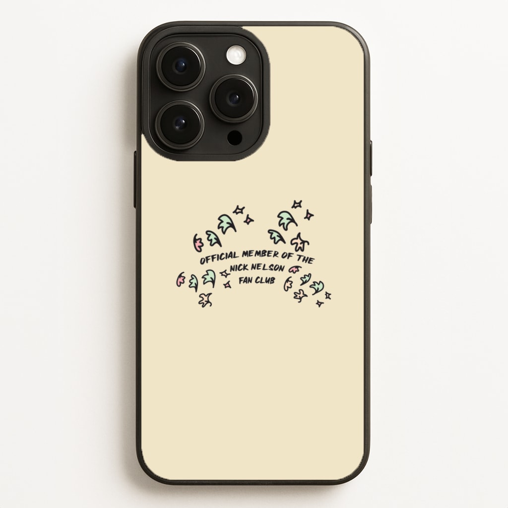 Official Member Of The Nick Nelson Fan Club - Heart TV - Heartstopper Phone Case for iPhone 16 Pro Max