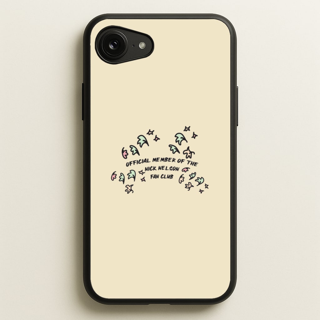 Official Member Of The Nick Nelson Fan Club - Heart TV - Heartstopper Phone Case for iPhone 16e