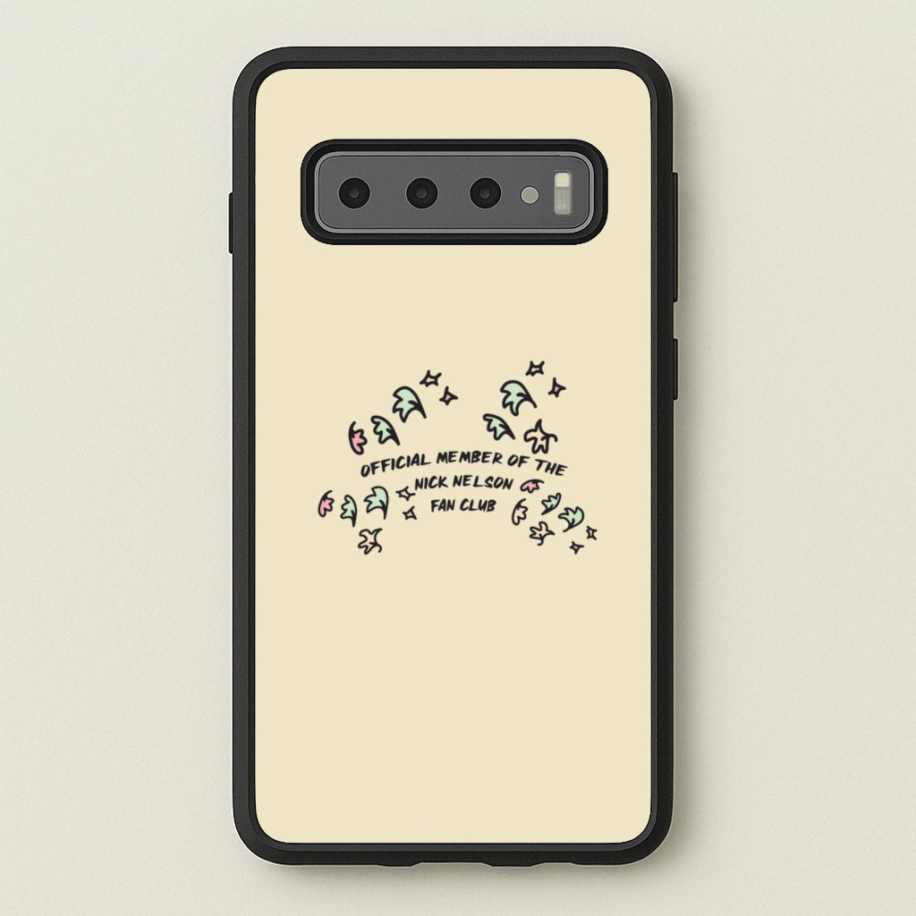 Official Member Of The Nick Nelson Fan Club - Heart TV - Heartstopper Phone Case for Galaxy S10