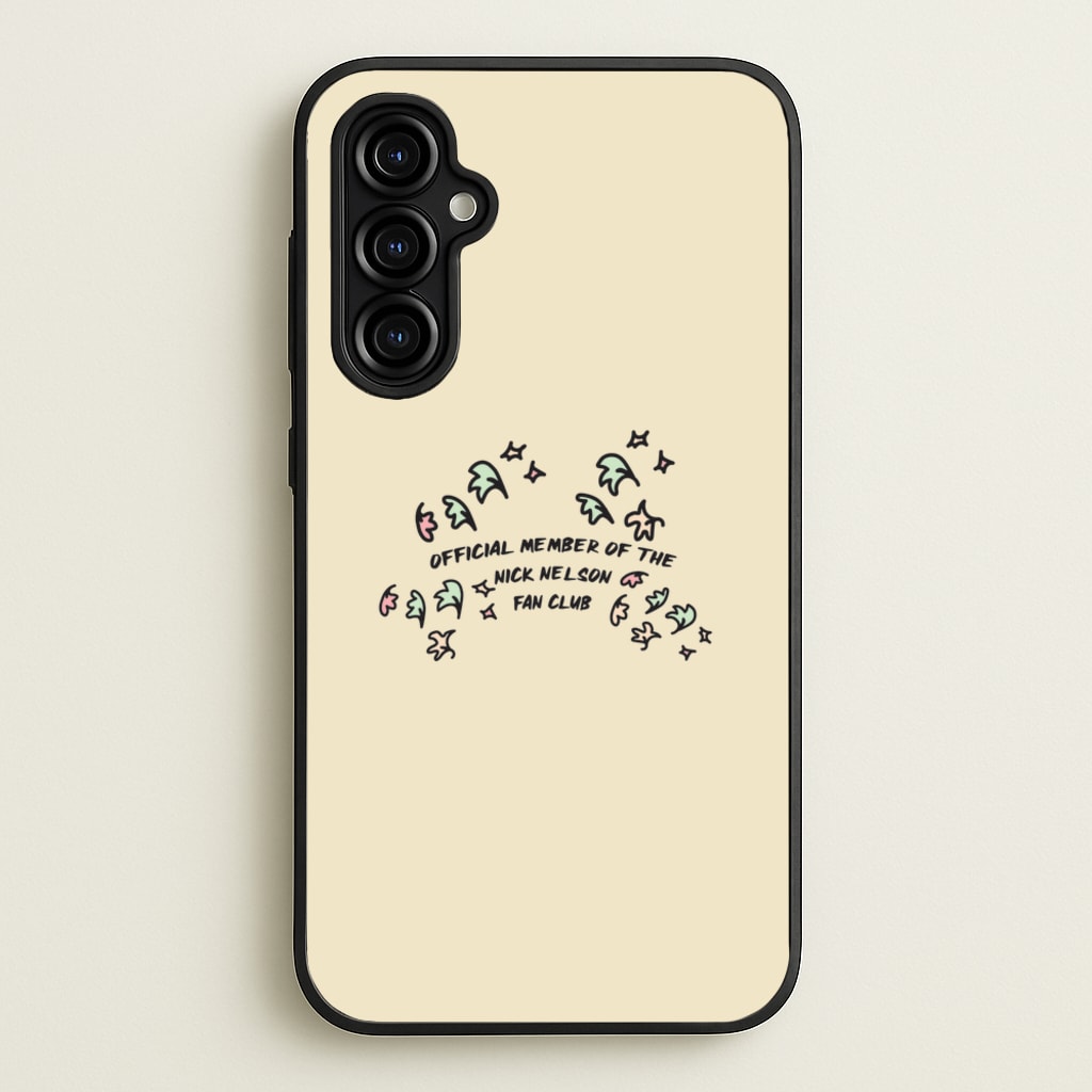 Official Member Of The Nick Nelson Fan Club - Heart TV - Heartstopper Phone Case for Galaxy A54