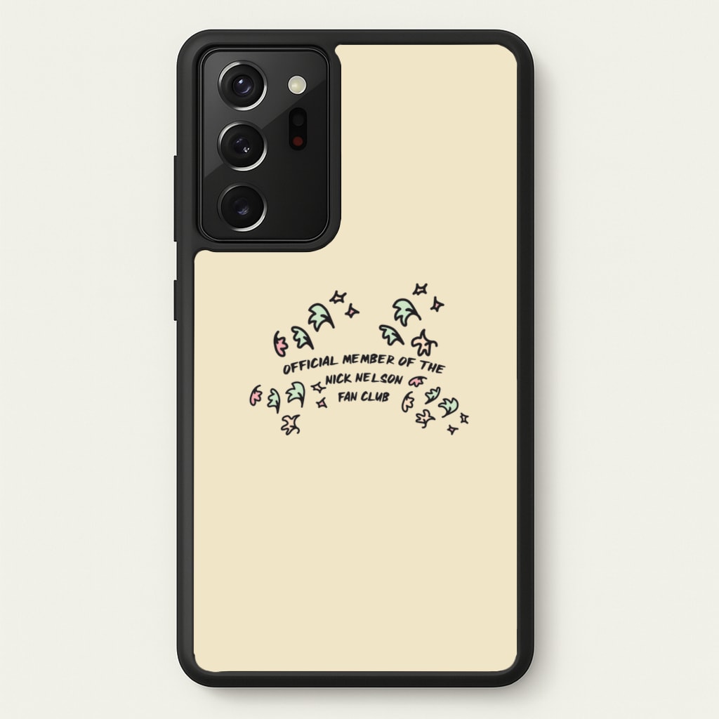 Official Member Of The Nick Nelson Fan Club - Heart TV - Heartstopper Phone Case for Galaxy Note 20 Ultra