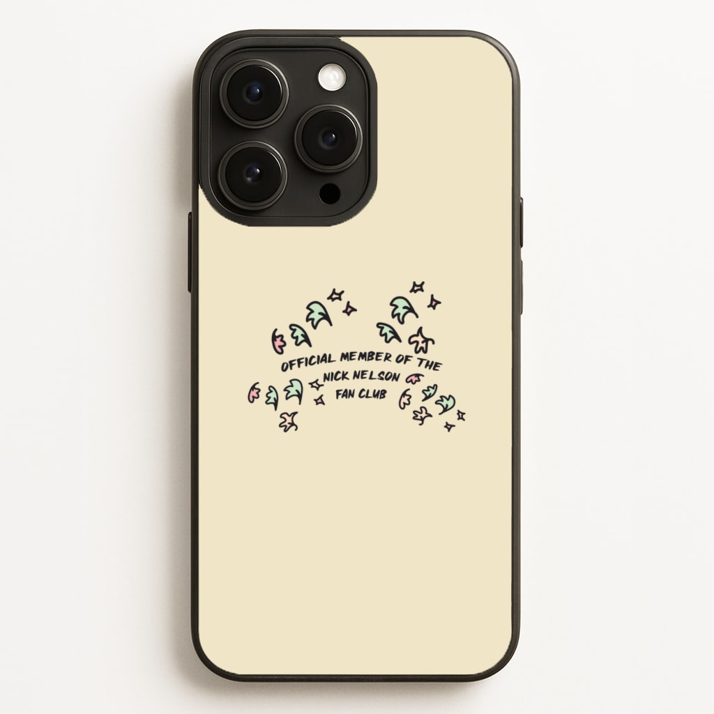 Official Member Of The Nick Nelson Fan Club - Heart TV - Heartstopper Phone Case for iPhone 12 Pro Max