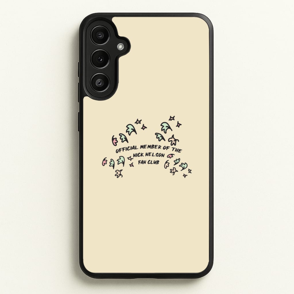 Official Member Of The Nick Nelson Fan Club - Heart TV - Heartstopper Phone Case for Galaxy A34