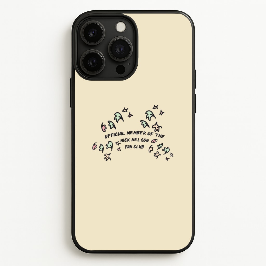 Official Member Of The Nick Nelson Fan Club - Heart TV - Heartstopper Phone Case for iPhone 13 Pro Max